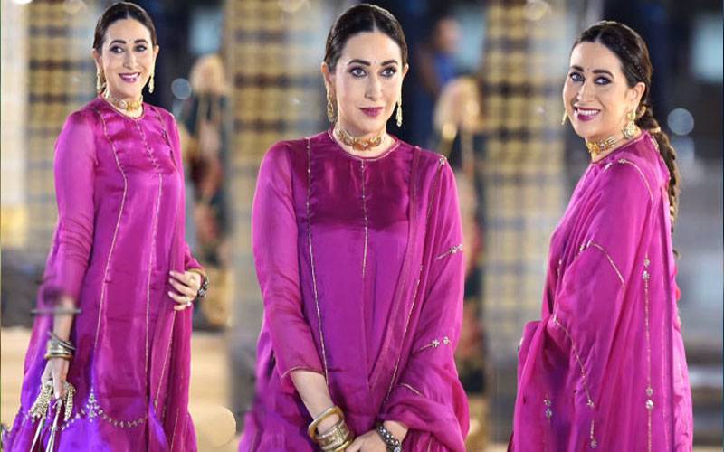 کرشمہ کپور نے گلابی جوڑے میں فیشن کے متوالوں کی توجہ حاصل کرلی، تصاویر وائرل