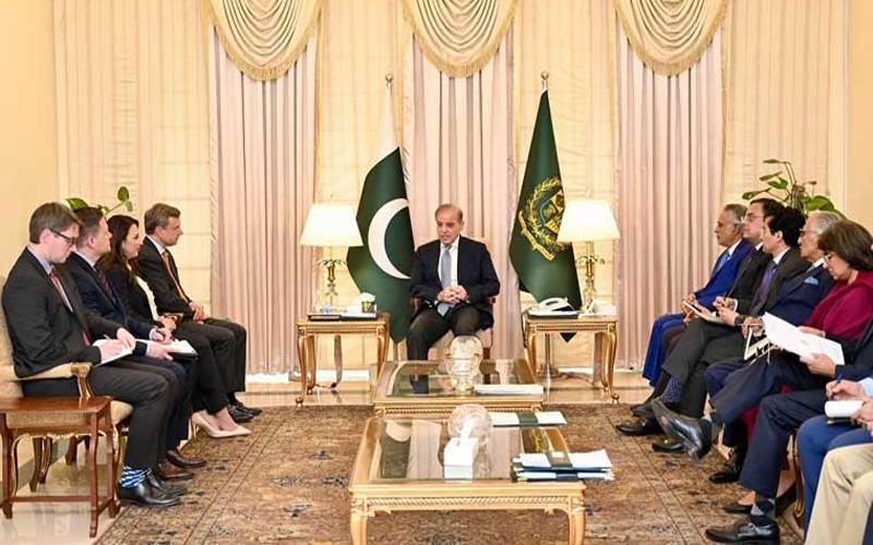 وزیراعظم شہباز شریف سے امریکی وفد کی ملاقات،تعلقات بڑھانے کا عزم