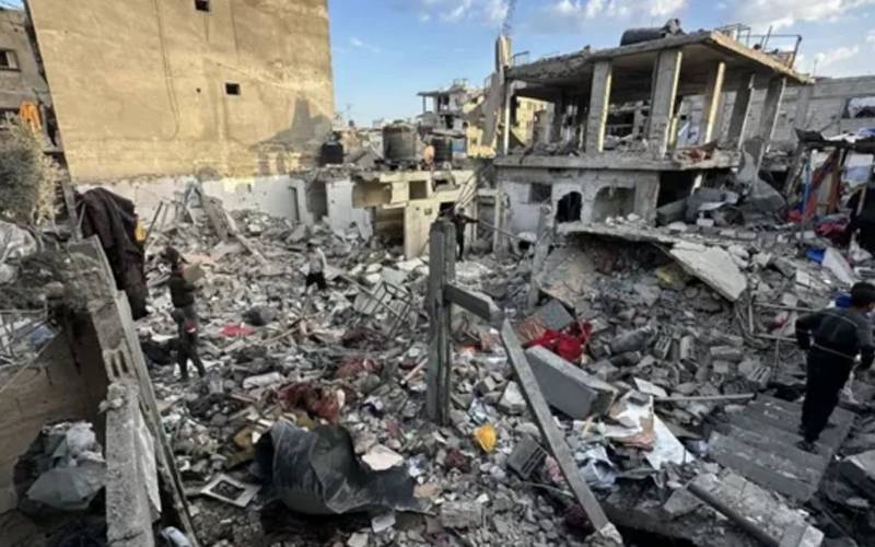 غزہ میں اسرائیلی فوج کا خونی کھیل جاری، شدید بمباری سے مزید 22 فلسطینی شہید