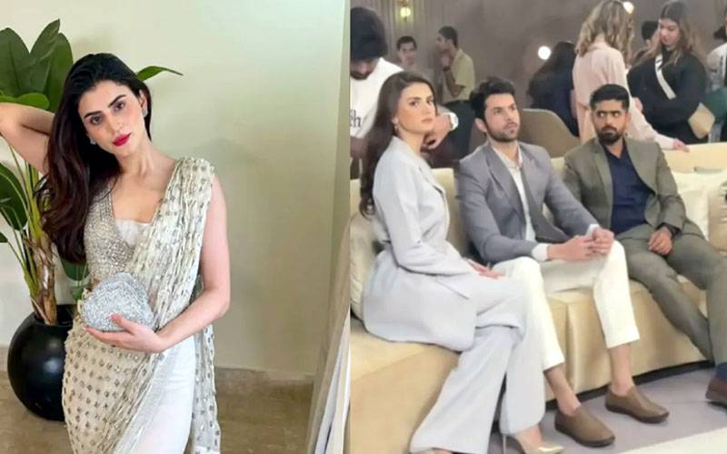 بابراعظم کی معروف ماڈل کو گھورنے کی ویڈیو وائرل