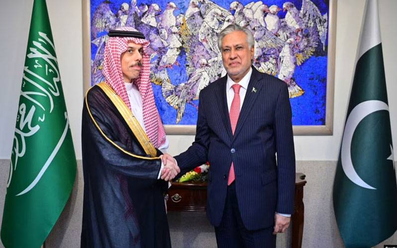 اسحاق ڈار اور سعودی وزیر خارجہ کے درمیان اہم ٹیلیفونک رابطہ، بھارتی اقدامات پر تبادلہ خیال