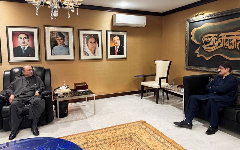 صدر آصف زرداری سے وزیر اعلیٰ سندھ کی ملاقات ،صوبے کے ترقیاتی منصوبوں پر تبادلہ خیال