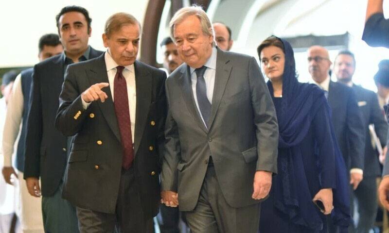  وزیراعظم شہبازشریف اور اقوام متحدہ کے سیکرٹری جنرل میں ٹیلی فونک رابطہ 