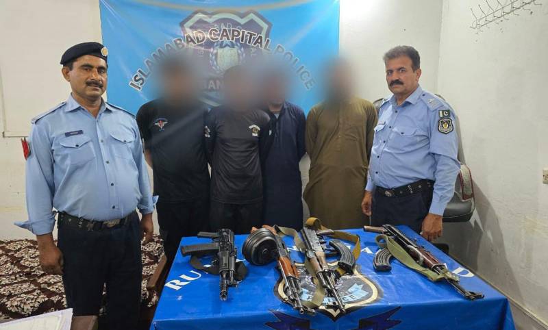 دارالحکومت میں5 جعلی پولیس اہلکار جدید اسلحہ سمیت گرفتار