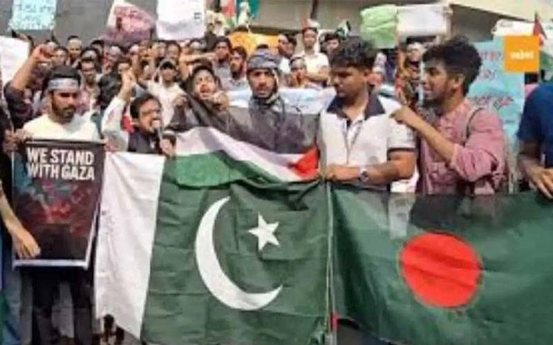پہلگام فالس فلیگ کے خلاف بنگلہ دیشی عوام نے پاکستان کے حق میں ریلی نکالی