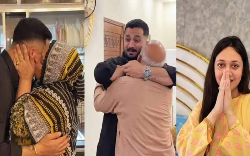 رجب بٹ کی ڈیڑھ ماہ بعد اپنے اہلخانہ سے جذباتی ملاقات
