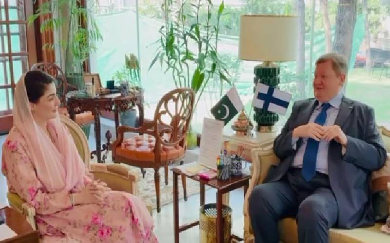 مریم نواز سے فن لینڈ کے سفیر کی ملاقات، تجارت سمیت مختلف امور پر گفتگو