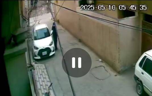 نامور اداکار کی گاڑی کے شیشے چوری،سٹی42 نےCCTVفوٹیج حاصل کر لی