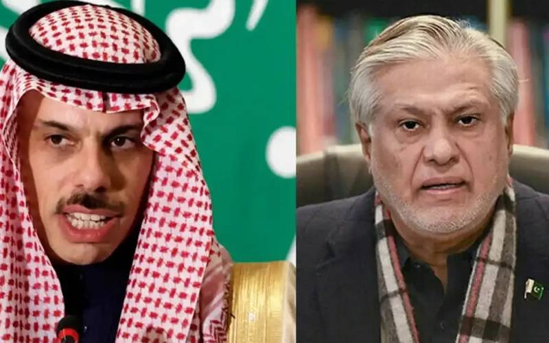 اسحاق ڈار کا سعودی وزیر خارجہ سے رابطہ، خطے کی صورتحال پر تبادلہ خیال