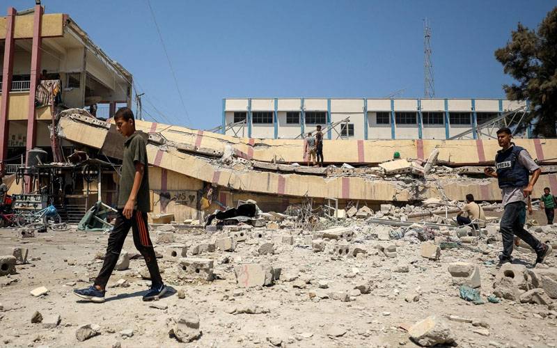 غزہ کے سکول پر اسرائیل کا فضائی حملہ، 25 فلسطینی شہید،درجنوں زخمی