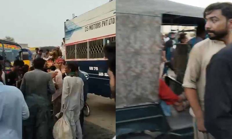 حیدرآباد :مسافر کوچ کی رکشہ کو ٹکر سے  2 افراد موقع پر ہی جاں بحق 