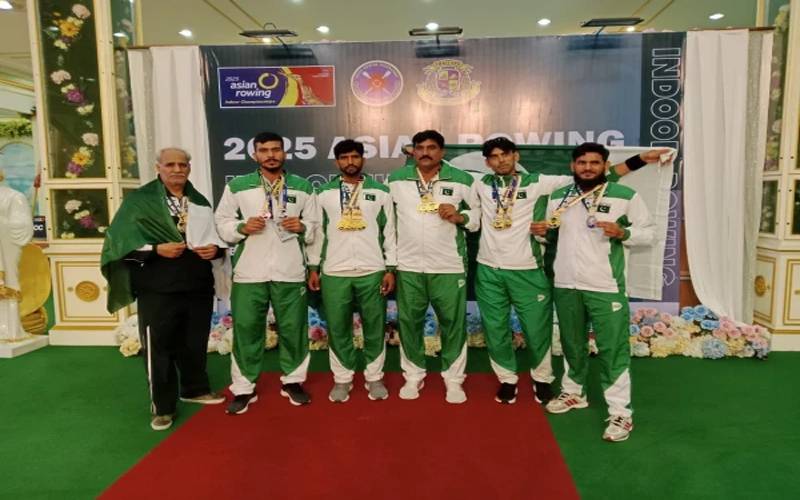 ایشین انڈور روئنگ چیمپئن شپ میں پاکستان نے 14 میڈلز جیت کرتاریخ رقم کردی   