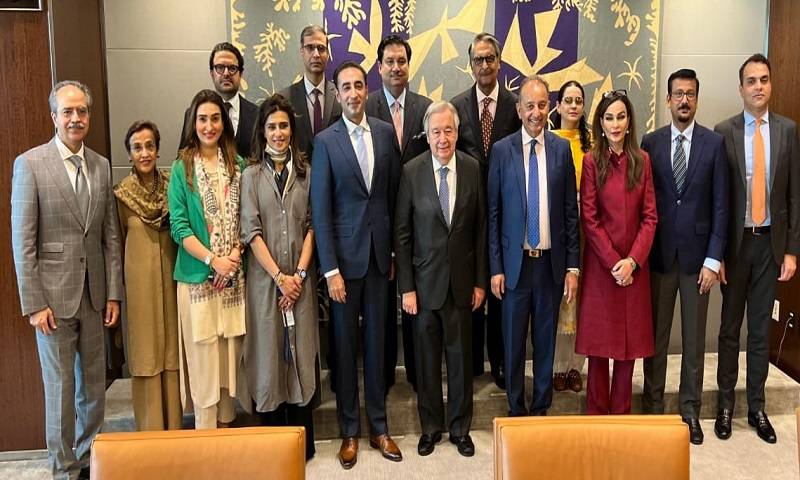  پاکستان کے اعلیٰ سطح پارلیمانی وفد  کی اقوام متحدہ کے سیکریٹری جنرل سے ملاقات