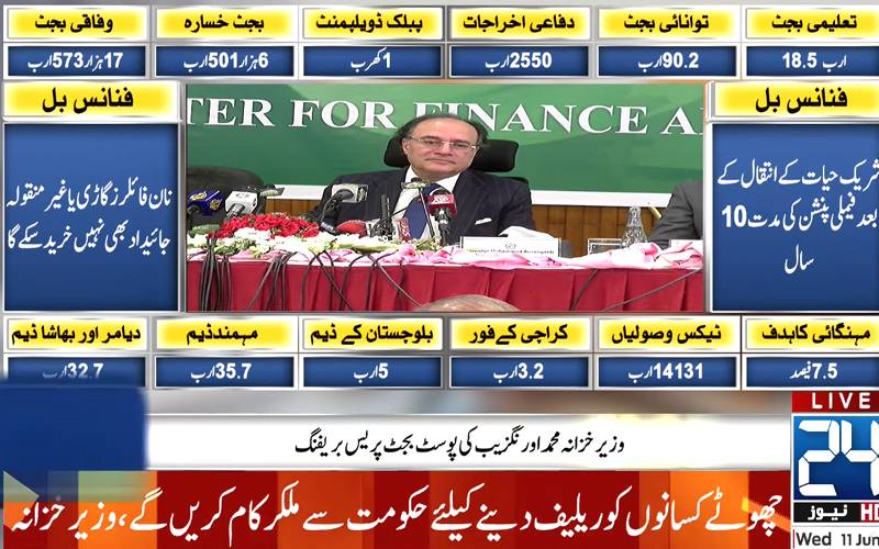 ٹیرف اصلاحات اہمیت کی حامل،تنخواہ دار طبقے کو ہر ممکن ریلیف دیا: وفاقی وزیر خزانہ
