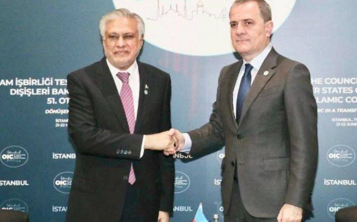 اسحاق ڈار کی استنبول میں آذربائیجان، مصرکےوزرائے خارجہ سے اہم ملاقات