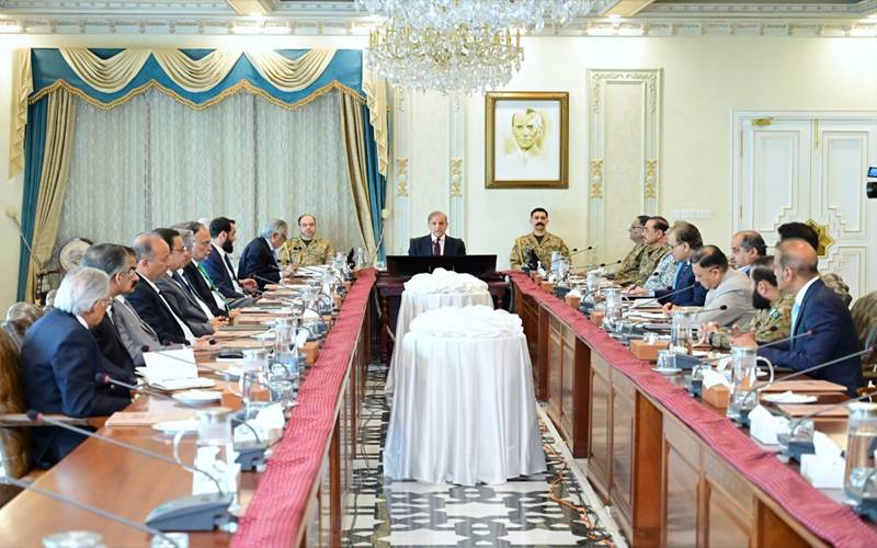 وزیراعظم شہباز شریف کی زیر صدارت قومی سلامتی کمیٹی کا اجلاس 
