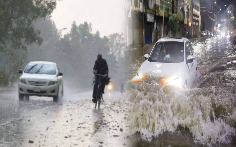 تیز ہواؤں،گرج چمک کیساتھ موسلادھاربارش،ندی نالوں میں طغیانی کا خدشہ