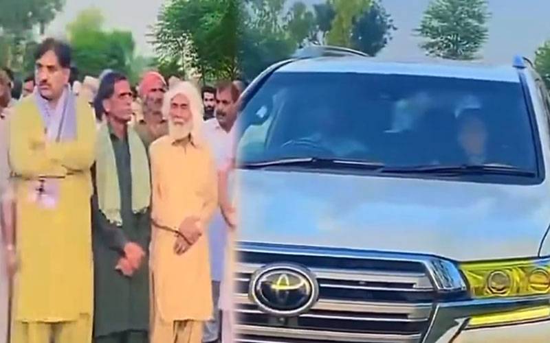 سابق وزیراعلیٰ پنجاب کی ’لینڈ کروزر میں بیٹھ کر‘ نماز جنازہ پڑھنے کی ویڈیو وائرل
