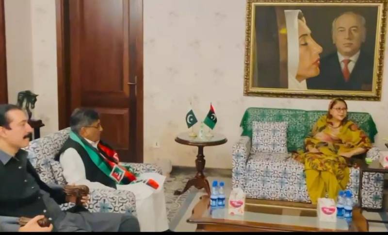  فریال تالپور سے پی ٹی آئی آزاد کشمیر کے رہنماؤں کی ملاقات، پیپلز پارٹی میں شمولیت کا اعلان
