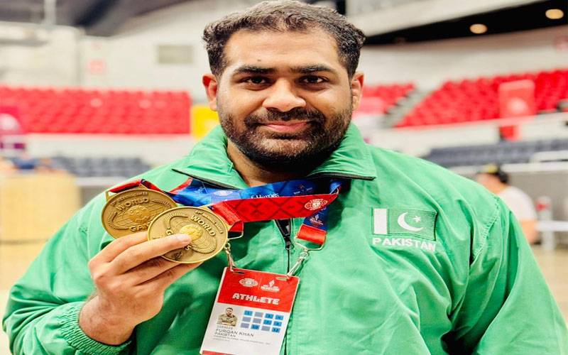 ورلڈ پولیس اینڈ فائر گیمز؛پاکستان پولیس کے فرقان احمد نے 2کانسی کے تمغے جیت لئے