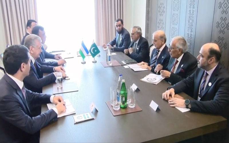 وزیراعظم کی ازبک صدر سے ملاقات،مختلف شعبوں میں تعاون بڑھانے پر اتفاق