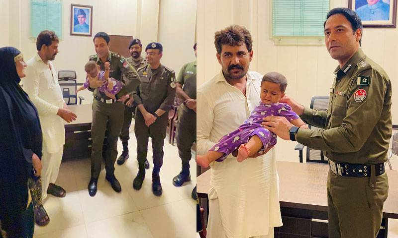 پولیس نے ہنجروال سے اغوا چھ ماہ کا بچہ چند گھنٹوں میں بازیاب کرالیا