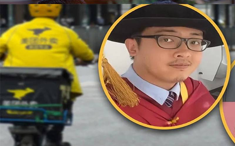ٹاپ یونیورسٹیوں سے  ڈگریاں لینے کے باوجود ڈیلیوری بوائے کا کام کرنیوالے چینی نوجوان کی سٹوری وائرل 