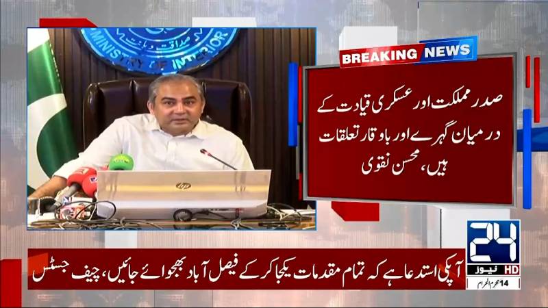 نہ ہی زرداری استعفیٰ دے رہے ہیں نہ آرمی چیف صدر بننے کے خواہشمند ہیں، محسن نقوی 