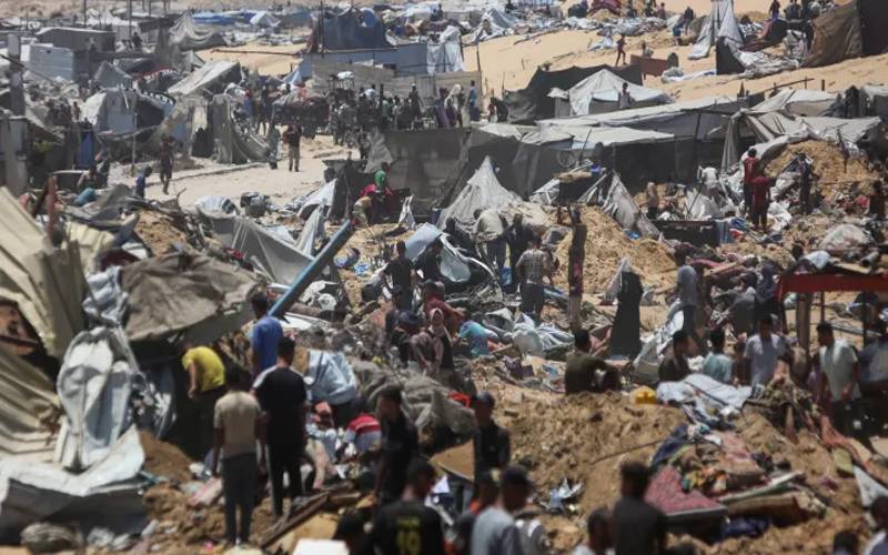 غزہ میں اسرائیلی حملے جاری،خوراک کے منتظر 34 افراد سمیت 110 فلسطینی شہید