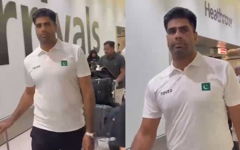 گولڈ میڈلسٹ ارشد ندیم لندن پہنچ گئے 