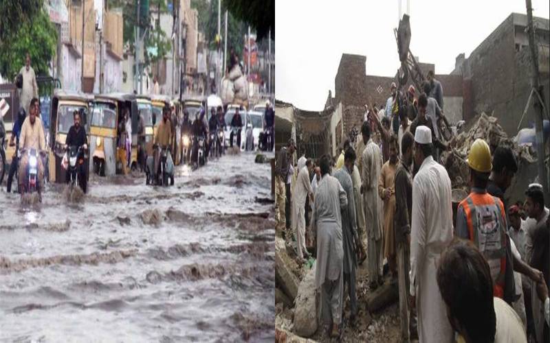 موسلادھار بارشوں سے تباہی،چھتیں گرنےسمیت مختلف حادثات میں 24 افراد جاں بحق 