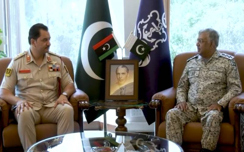 نیول چیف ایڈمرل نوید اشرف سے لیبیا کی مسلح افواج کے کمانڈر انچیف کی ملاقات