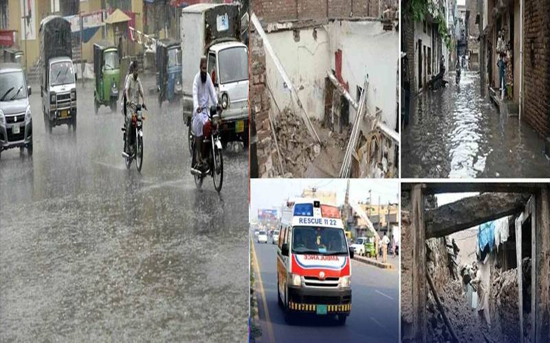 بارش برسانے والا سسٹم جنوبی پنجاب منتقل، چھتیں گرنے اور کرنٹ لگنے سے مزید 12 جاں بحق 
