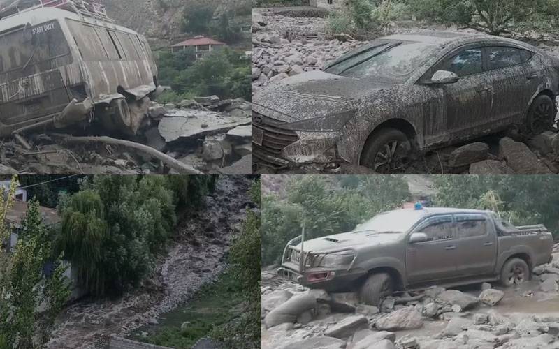 گلگت:سیلابی ریلوں میں 8گاڑیاں بہہ گئیں،3 سیاح جاں بحق،15 سے زائدلاپتہ،ریسکیو آپریشن جاری