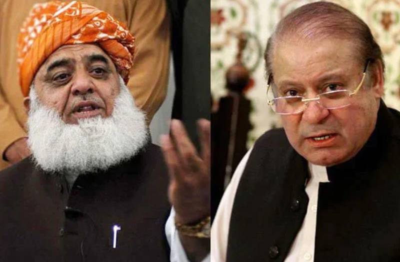 مولانا فضل الرحمٰن کا نواز شریف سے ٹیلیفونک رابطہ