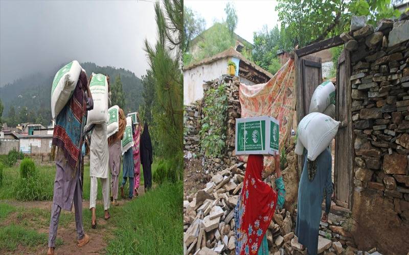 کنگ سلمان ریلیف کی  جانب سے  آزاد کشمیر کے 6,000 متاثرہ خاندانوں میں فوڈ پیکجز تقسیم 