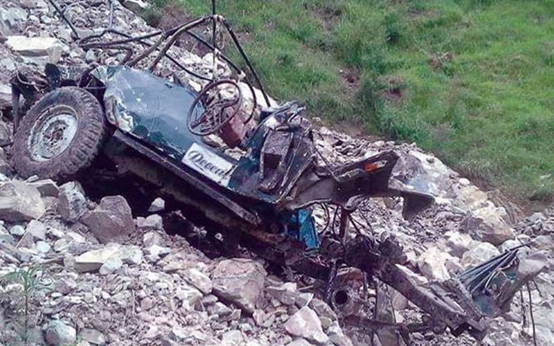 بالا کوٹ میں جیپ کھائی میں جا گری ،6خواتین سمیت13افراد زخمی