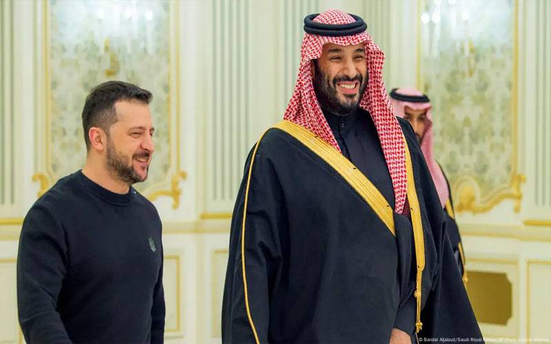 سعودی ولی عہد شہزادہ محمد بن سلمان سے یوکرین کے صدر کا ٹیلیفونک رابطہ