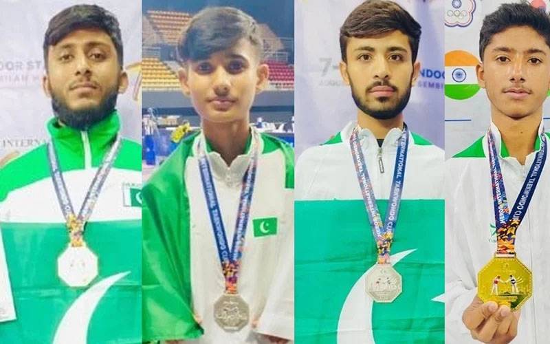 انٹرنیشنل تائیکوانڈو چیمپئن شپ: پاکستان نے سونے کے 12 اور چاندی کے 4 تمغے جیت لئے 