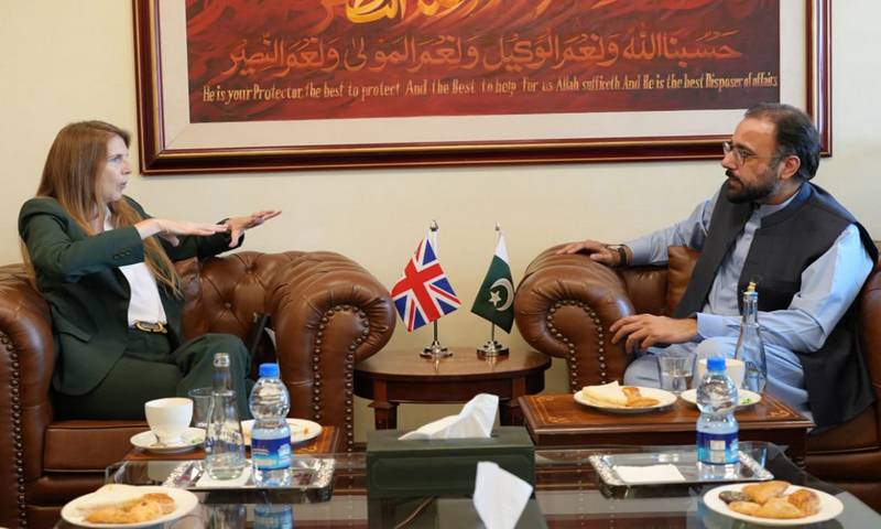 وفاقی وزیر اوورسیز چوہدری سالک حسین سے برطانوی ہائی کمشنر جین میریٹ کی ملاقات