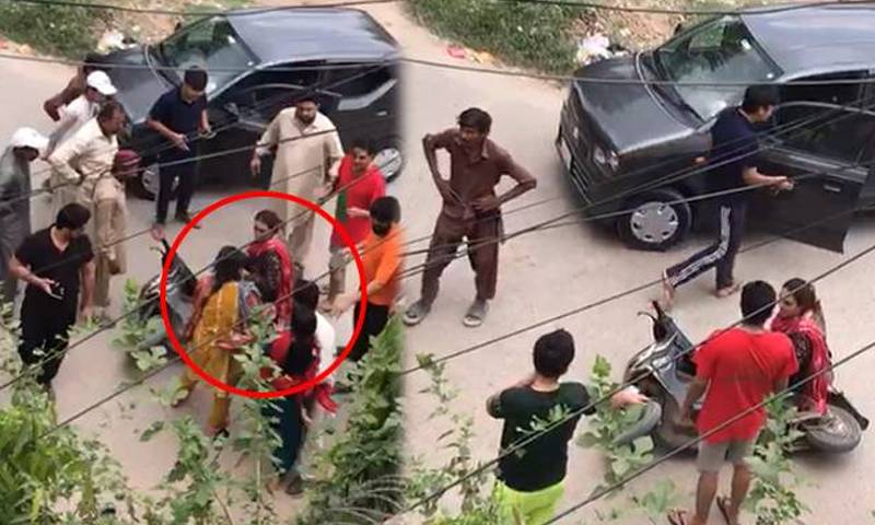 ملتان :گاڑی کو راستہ نا ملنے پر 2 خواتین کا خاتون پر تشدد 