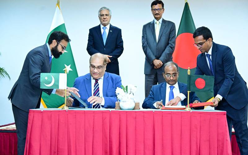 پاکستان اور بنگلہ دیش کے درمیان 6 مفاہمتی یادداشتوں اور معاہدوں پر دستخط