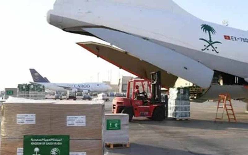 سعودیہ کا 60 واں امدادی طیارہ غزہ کیلئے روانہ
