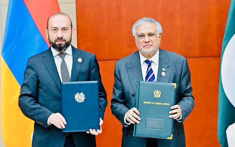 پاکستان اور آرمینیا کے درمیان سفارتی تعلقات قائم ہو گئے