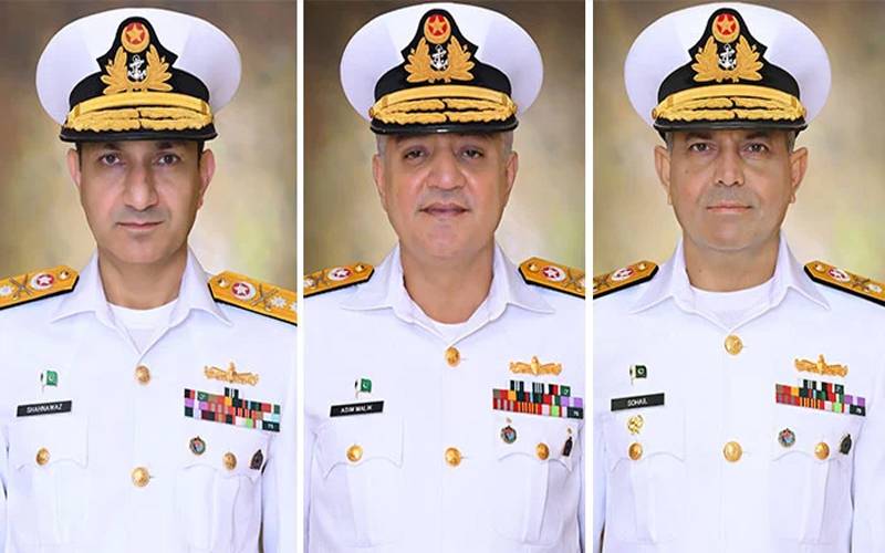 پاک بحریہ کے 3 کموڈورز کی ریئر ایڈمرل کے عہدے پر ترقی