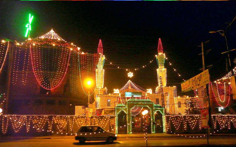 نبی کریم حضرت محمد مصطفیٰ ﷺ  کا یوم ولادت ، شہر شہر چراغاں، فضائیں درود و سلام کی صداؤں سے معطر