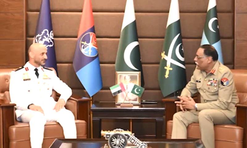 چیئرمین جوائنٹ چیفس سےاماراتی بحریہ کے کمانڈر کی ملاقات