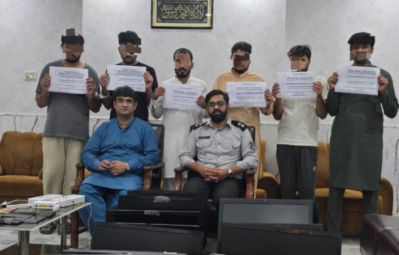 ملتان:آن لائن فراڈ اسکیم میں ملوث 6 ملزمان  گرفتار 