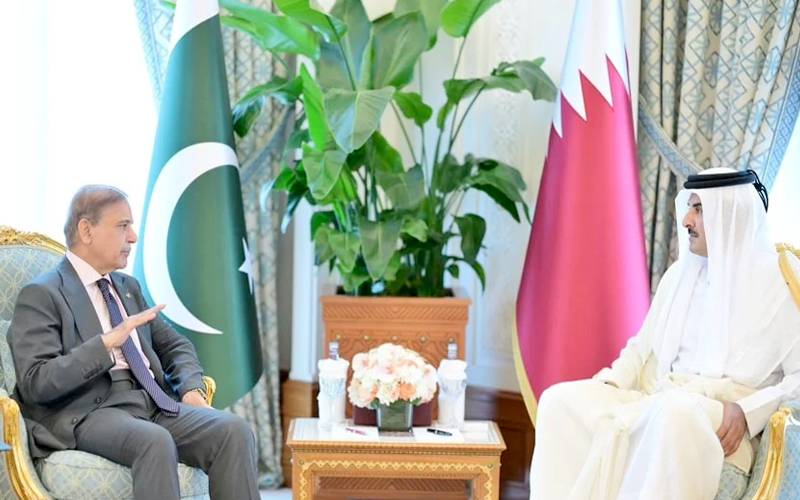 وزیراعظم کی امیر قطر سے ملاقات، اسرائیلی حملے کی شدید مذمت