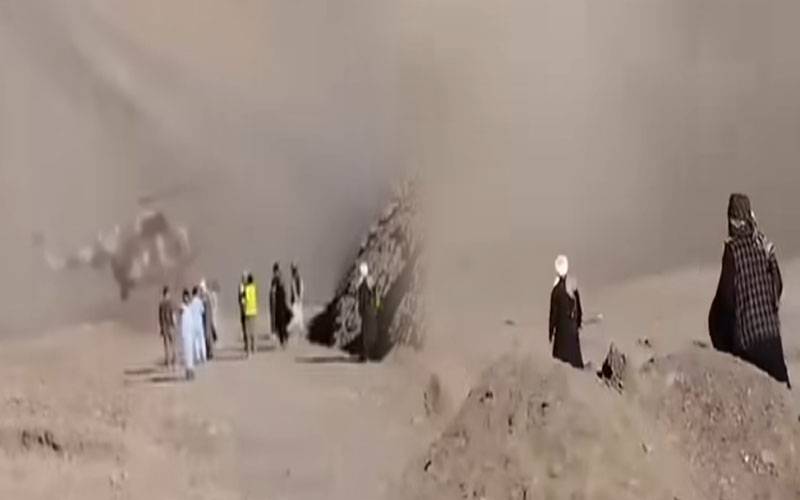طالبان کا ایم آئی 17 ہیلی کاپٹر گر کر تباہ، ویڈیو وائرل 